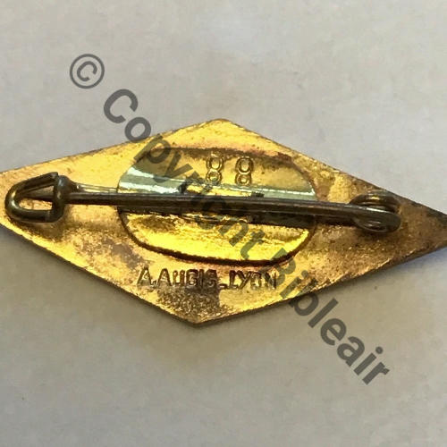 LAN 1939 GC.II.8 LANGUEDOC  A.AUGIS LYON 1Ligne Bol fenetre allonge No88 sur Bol Dos lisse 41x17mm Src.kirschfou 40Eur08.25 